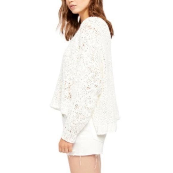 Free People Sunday Shore Sweater. - Picture 3 of 4
